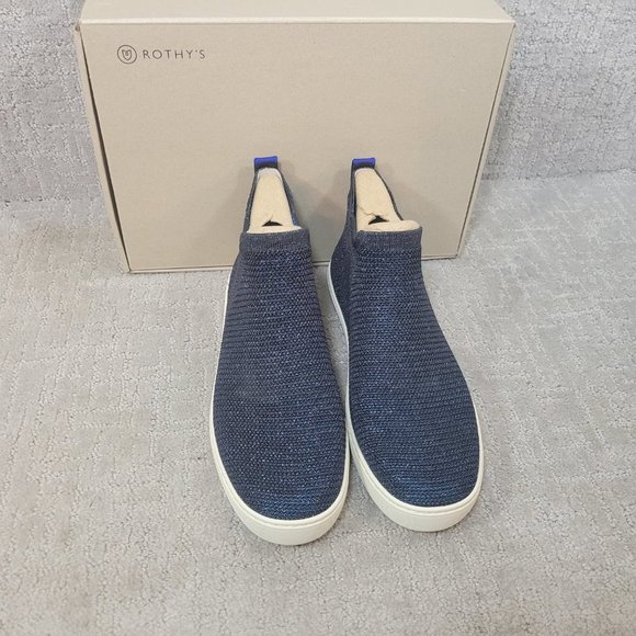 Rothy's The Chelsea Women's Size US 11.5 Metallic Lattice Ankle Boots Shoes - Picture 2 of 10